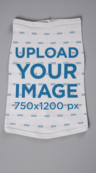 Video of a Pet Tank Top Placed Over a Grey Surface