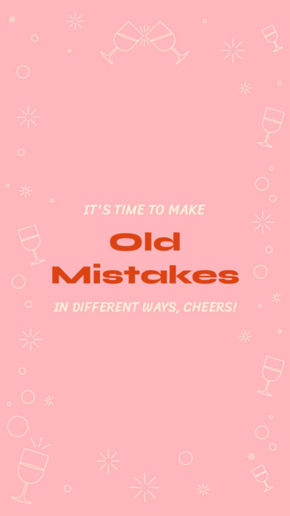 Instagram Story Video Maker Featuring a New Year-Themed Message