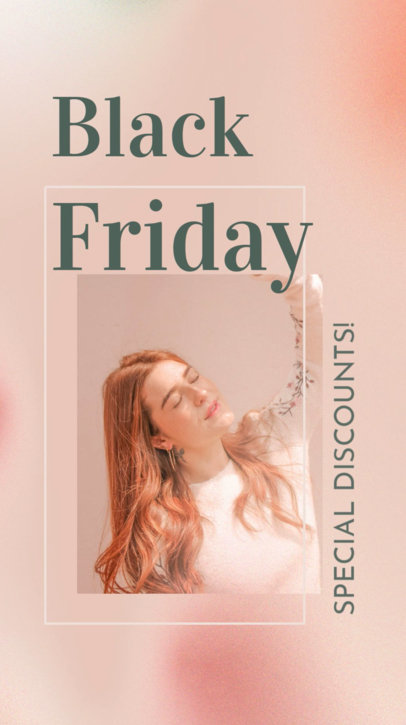 Black Friday Discount Instagram Story Video Template for a Clothing Store