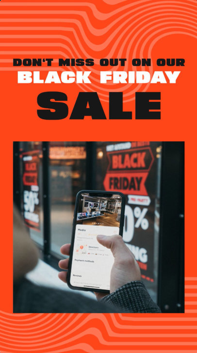 Black Friday Instagram Story Video Maker for a Special Sale