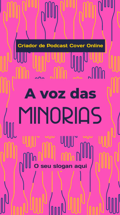 Diversity-Themed Instagram Story Video Template to Promote a Podcast