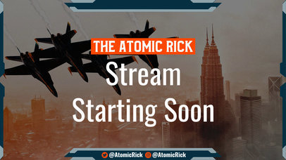 Starting Soon Twitch Screen Video Maker Featuring an Inspired Vanguard Theme