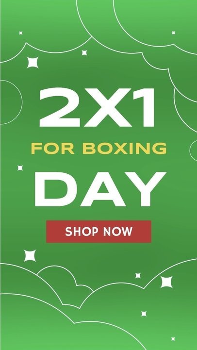 Instagram Story Video Maker for a 2x1 Boxing Day Offer 6093