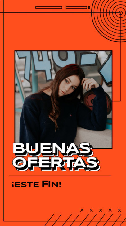 Instagram Story Video Template with Animated Graphics for a Discounts Weekend Event