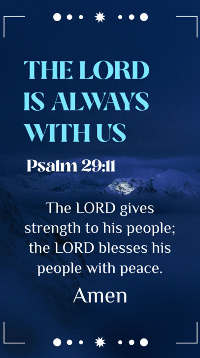 Christian-Themed Instagram Story Video Generator Featuring a Prayer 6095