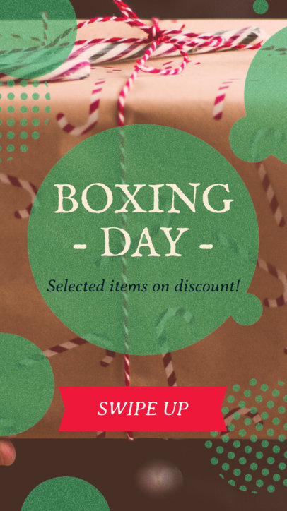 Instagram Story Video Creator Featuring Boxing Day Discounts