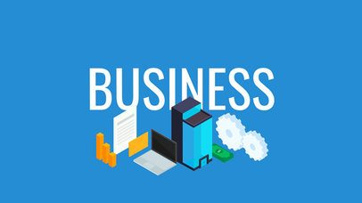 Text Animation Maker with Business Icons