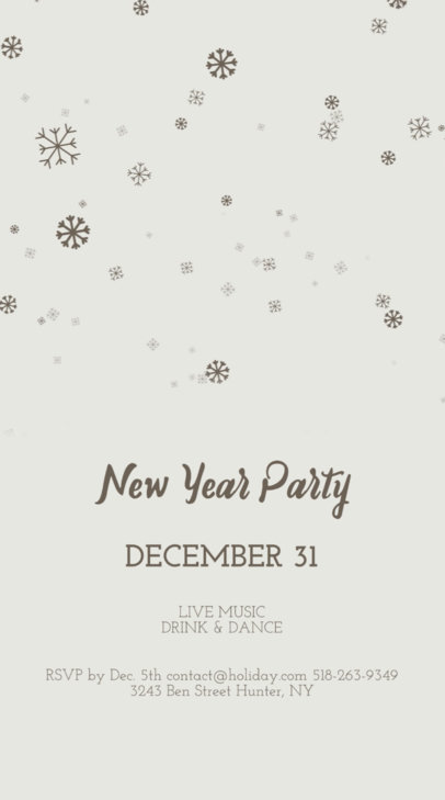 Invitation-Themed Instagram Story Video Maker for a New Year Party