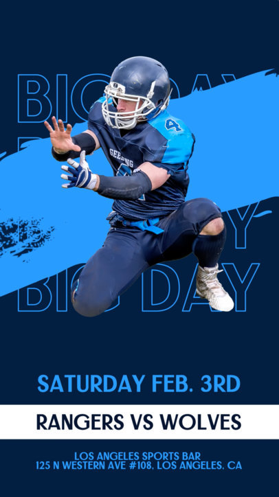 Instagram Story Video Template for a Big Football Game Ad