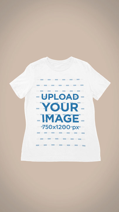 POD-Themed Video Featuring a Round-Neck T-Shirt