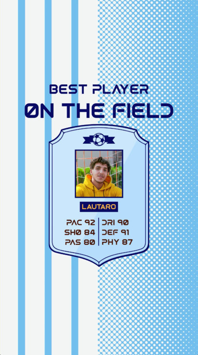 Sports Instagram Story Video Template Featuring a Soccer Theme 6235