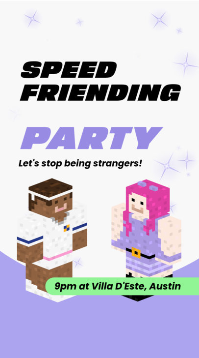 Speed Friending Instagram Story Video Generator for a Date Event 6302