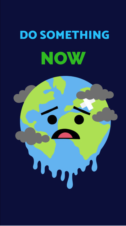 Awareness Instagram Story Video Creator Featuring a Climate Change Theme 6257