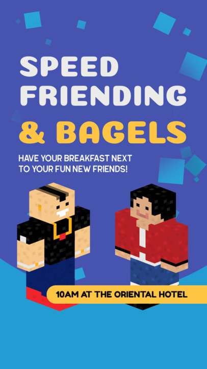 Event Instagram Story Video Maker for a Speed Friending Date 6303