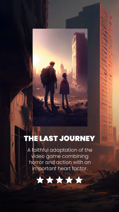 The Last of Us-Inspired Instagram Story Video Template Featuring a Series Review 6326