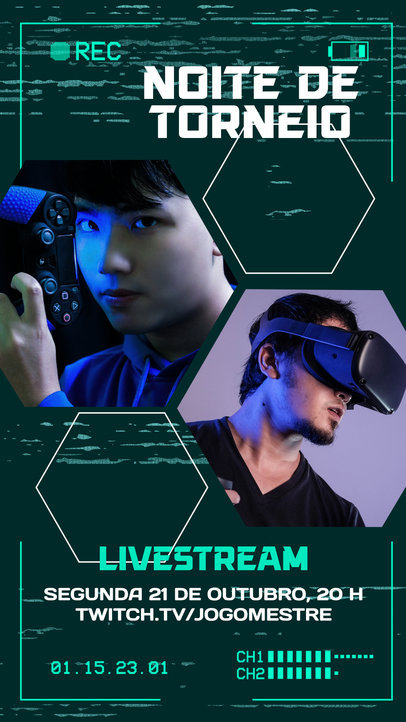 Instagram Story Video Template to Promote a Gaming Streaming Night