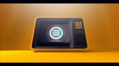 Intro Video Generator Featuring a TV With a Cool Logo Animation
