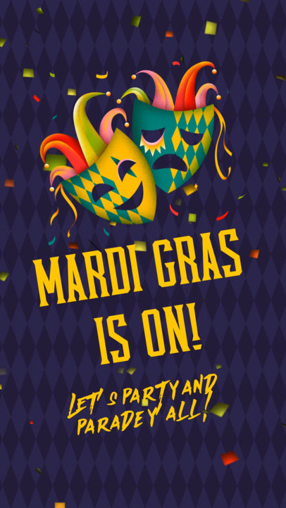 Festival Instagram Story Video Generator for Mardi Gras 6380