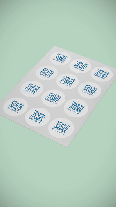 Video of Rounded Branding Stickers 6423v