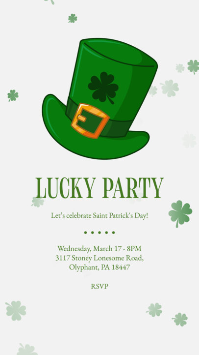 Festive Instagram Story Video Maker for a St Patrick's Day Party