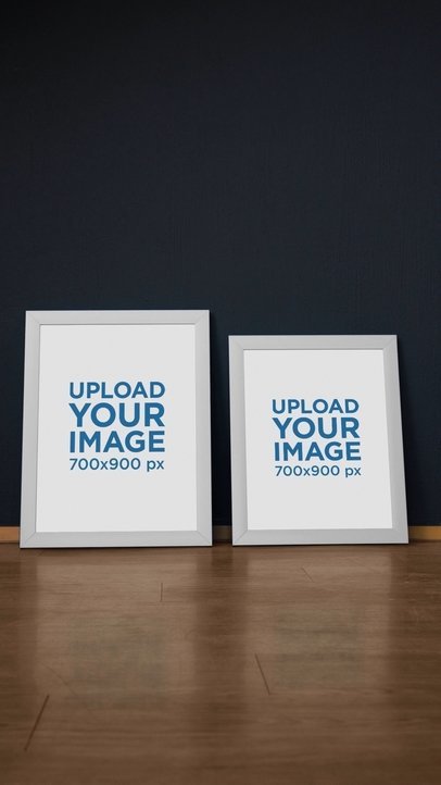 Art Print Video Featuring a Wooden Surface and a Plant