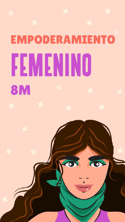 Women's Day Instagram Story Video Maker Featuring a Feminist Message 6493