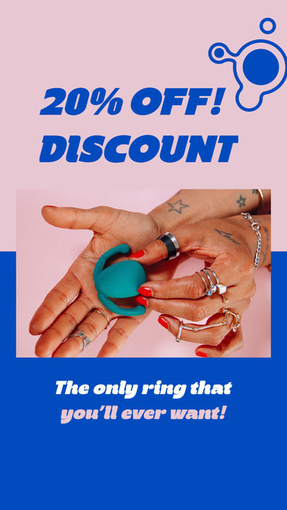 Instagram Story Video Generator for an Erotic Store's Sale Promo 6512