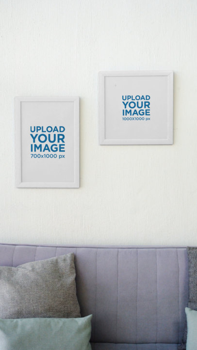 Art Print Video Featuring a Nice Living Room and a Woman