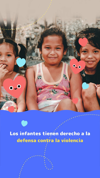 Instagram Story Video Maker with an Animated Quote for Children's Day