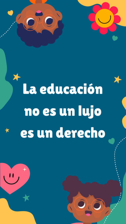 Instagram Story Video Creator to Share Children's Rights With Kids' Illustrations