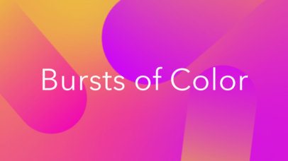 Text Animation Maker with Color Bursts 205