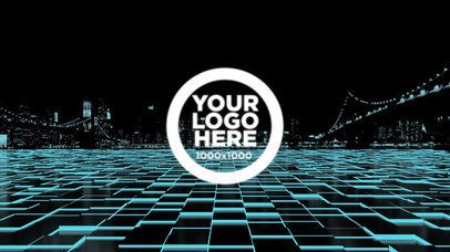 Logo Reveal Animation with 3D Wires a202