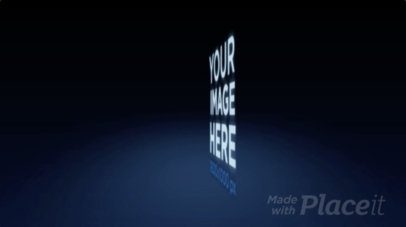 Logo Animation - Logo Floating Over Blue Halo 10