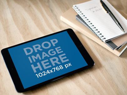 Black iPad Mini Notebook Table