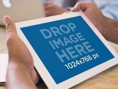 Great Mockups! White iPad Table