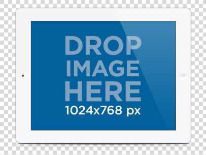 White iPad Landscape. Get your app promotion materials!