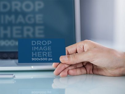 Business Card Mockup Template at a Corporate Environment