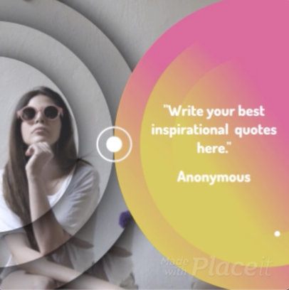 Inspirational Quote Video Maker for Instagram with Custom Video Effects