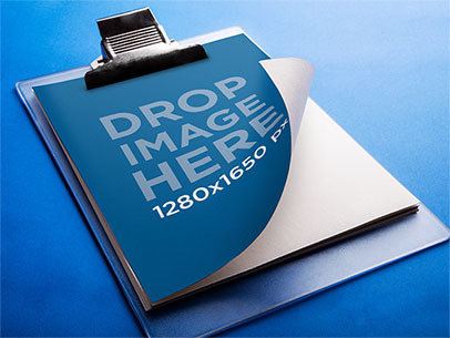Mockup Featuring a Clipboard Lying Over a Smooth Surface a6221