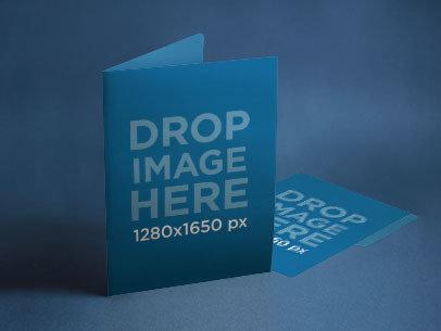 Branding Mockup Featuring a Set of Folders a6406