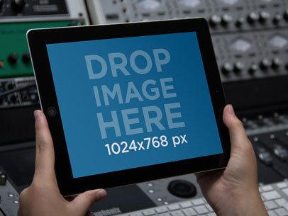 Black iPad Music Console