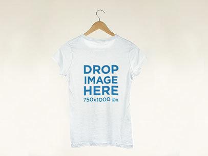 T-Shirt Back Shot Clothing Mockup