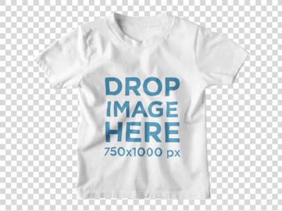 Kids Round Neck T-Shirt Clothing Mockup