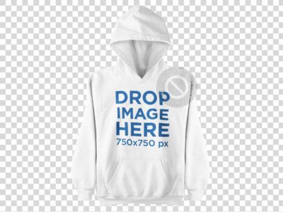 Hoodie Hanging Over a Flat Backdrop Clothing Mockup a9152