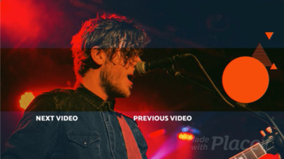 YouTube End Screen with Loop Animation Video Maker for a Music Channel 1568a - 161