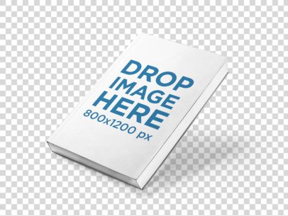 Ebook Mockup Over a White Backdrop