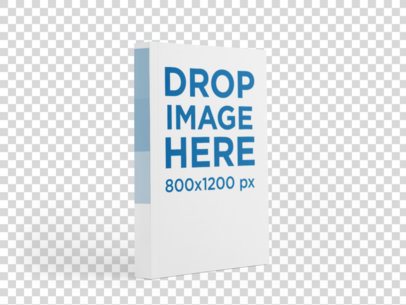 Ebook Mockup Standing Over a Solid Backdrop