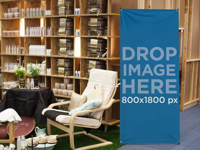 Vertical Banner Mockup for a Spa