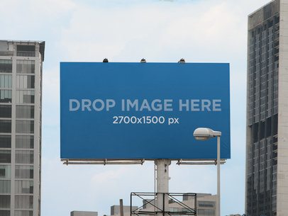 Billboard Mockup in a Cityscape