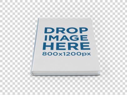 Hardcover Book PNG Mockup on a Surface a11610